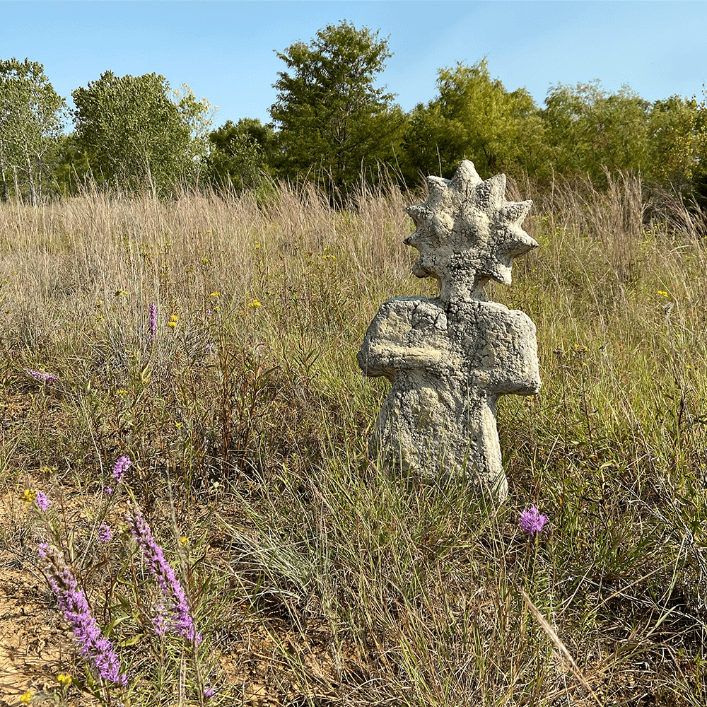 Ancient Rhoman Votive Statue in-situ